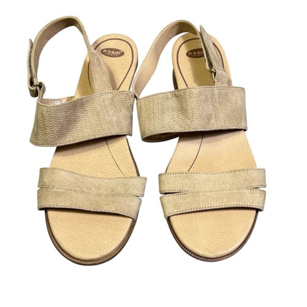 Dr. Scholl's Freestone Sandals‎ Womens 9.5 Beige Fabric Strappy Comfort Casual
